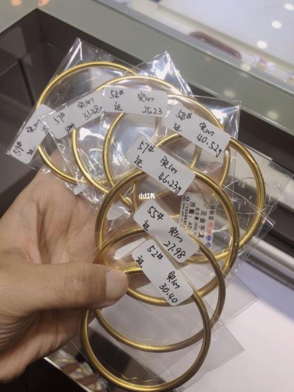 圆形145克开口古法手镯多大