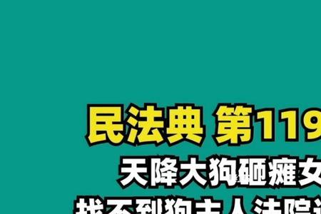 大狗砸人赔偿多少