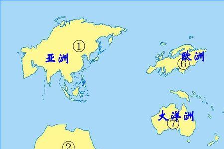 各大洲的轮廓图片