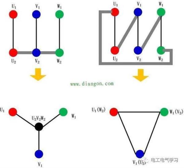 三速电机的实物接法