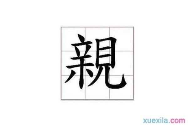 亲人的亲可以组什么词