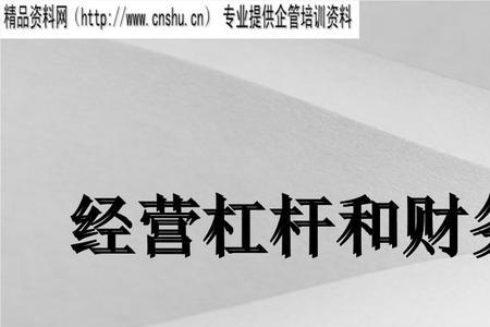 怎么提高财务杠杆