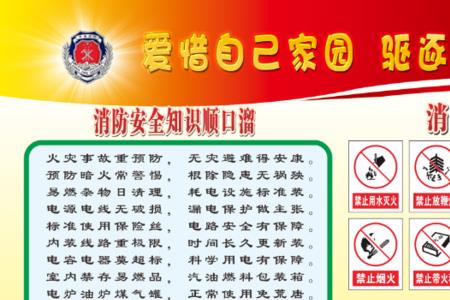 消防知识顺口溜小学生