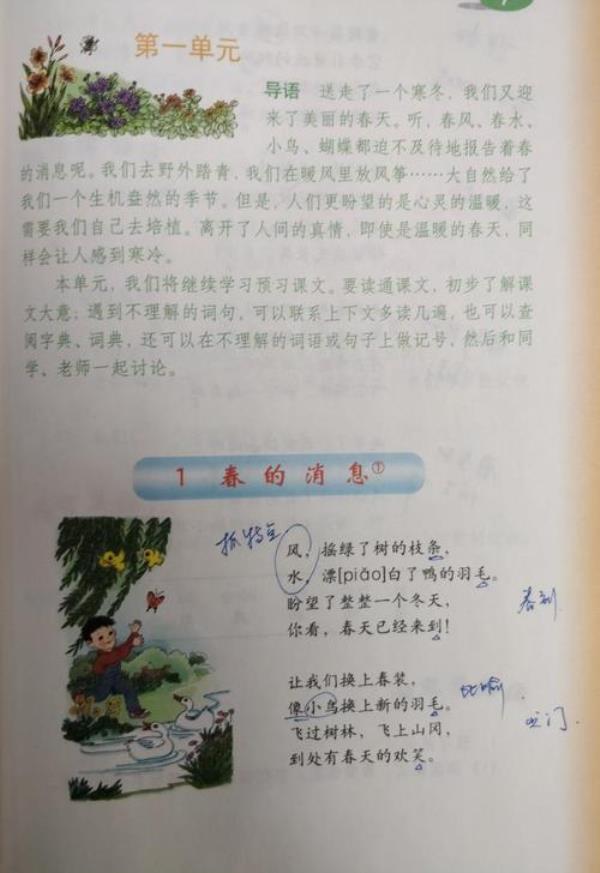 春的消息写了什么的春天