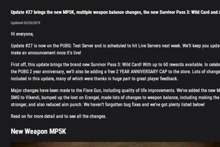 pubg多久出一次成长武器