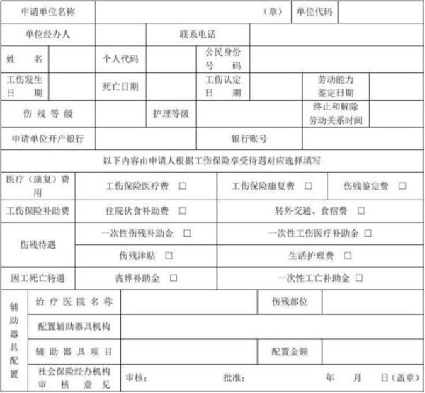 如何写工伤医疗报销申请书