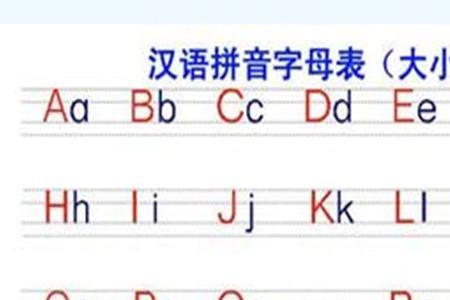 音序表的排列顺序