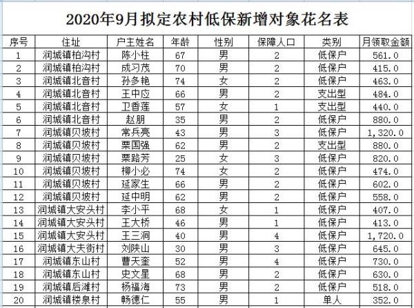低保明细怎么查