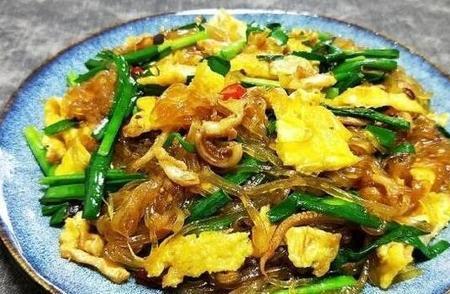 韭菜烧粉条家常做法
