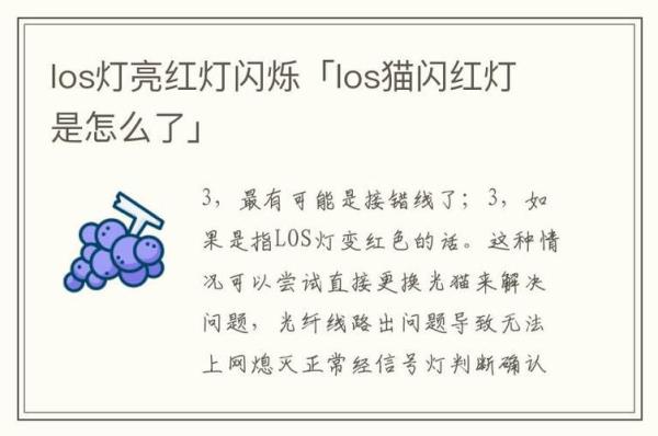 los一直闪什么意思