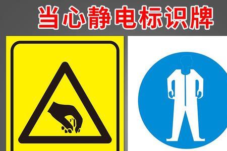 当心静电警示牌解释