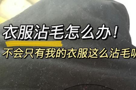 衣服上沾了好多毛怎么办