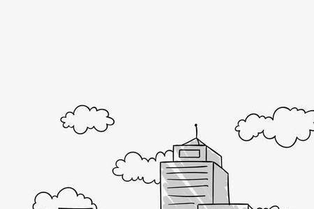 城市简笔画图片