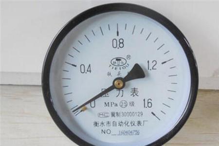 有压力表的暖气是进水吗