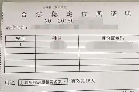 租赁备案和居住证的区别