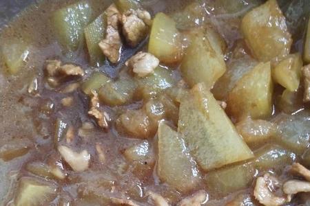 冬瓜粉条炖肉的做法