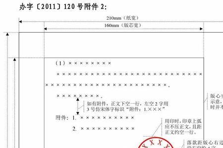 公文附页格式