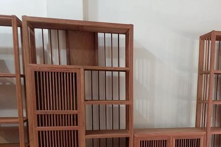 中式缅花书架怎么收拾