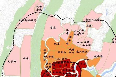 重庆市区东西南北多少公里