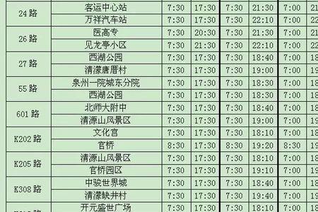 兴47路发车时间表