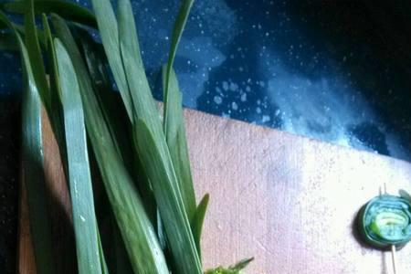 韭菜怎么串在竹签上