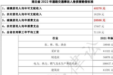四川省2022人身损害赔偿标准