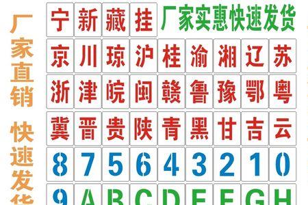 货车车牌号的数字怎么写