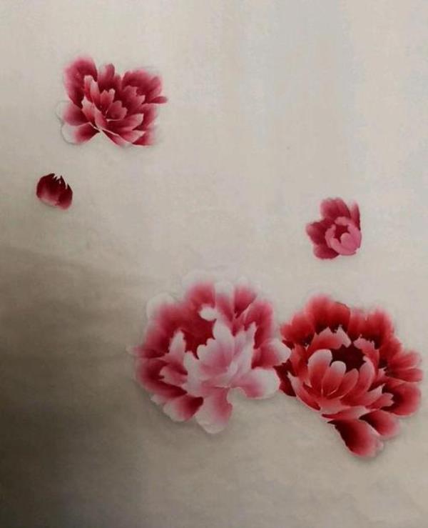 九种牡丹的画法
