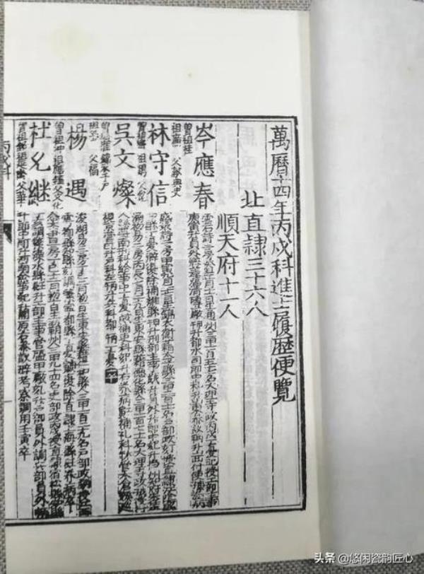 万历四十四年进士籍贯