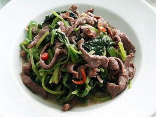 干菠菜炒肉