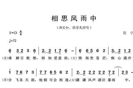风雨送相思歌曲原唱
