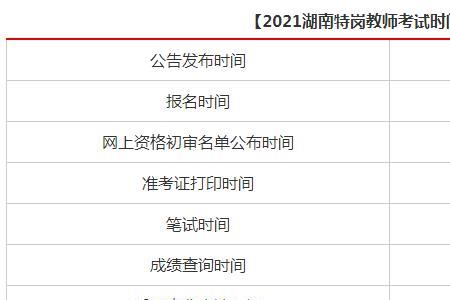 教师考试时间2021