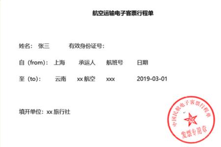 行程单大概什么时间发到邮箱