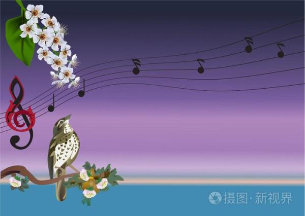 一只鸟在树上唱歌，猜一个字