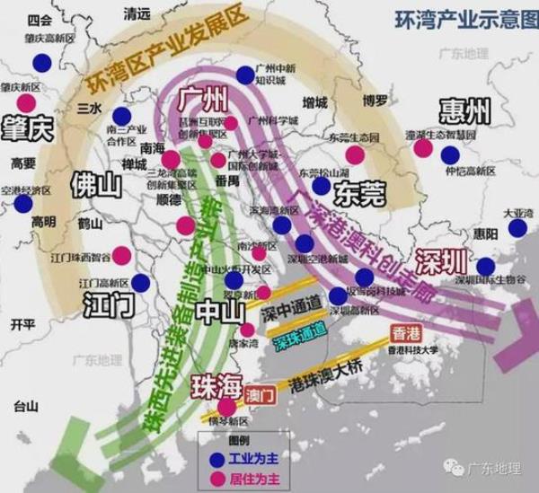 中山和珠海周围的城市