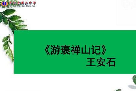 游褒禅山记主旨