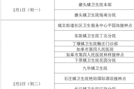 南通三针疫苗在哪打
