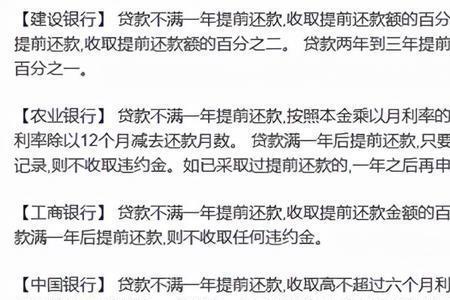 提前还款10年违约金多少