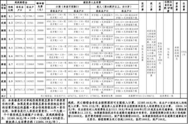 十级伤残一共赔多少万2021年宁波