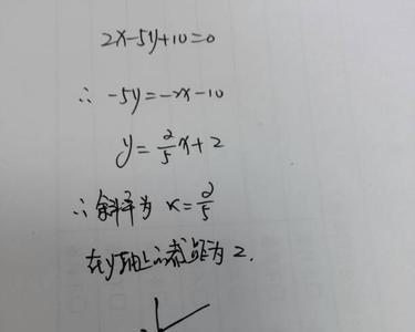 斜率的三个计算公式