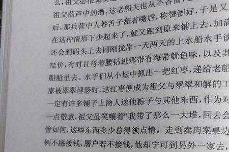 边城第五章赏析