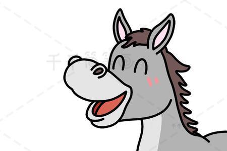 小毛驴的简笔画