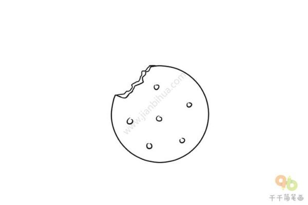 曲奇饼干盒简笔画