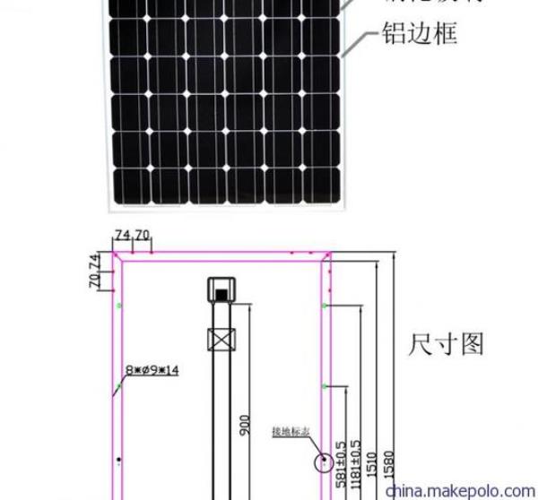 太阳能光伏板构造图