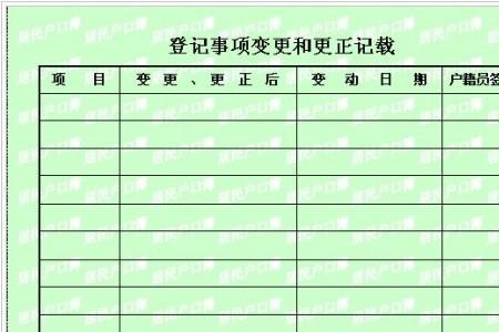 非活页户口簿是什么意思