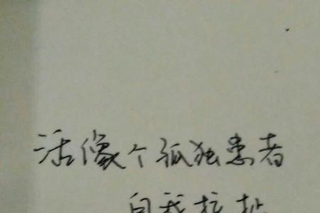 孤独的歌词