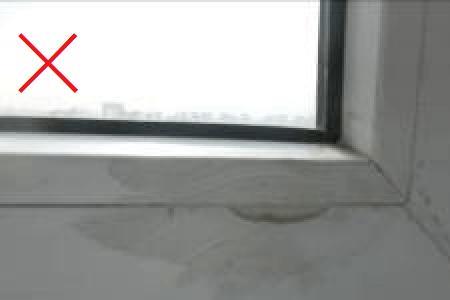 新建房屋外墙窗户周边漏水