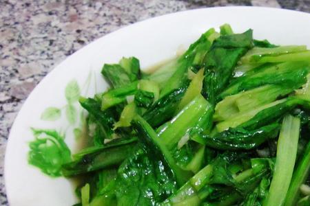 豆豉油麦菜的家常做法