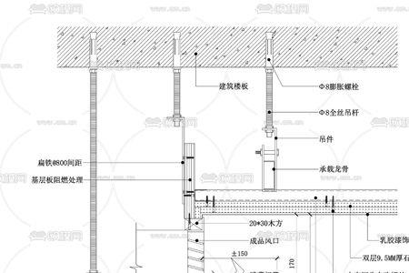 三级吊顶灯槽尺寸及做法