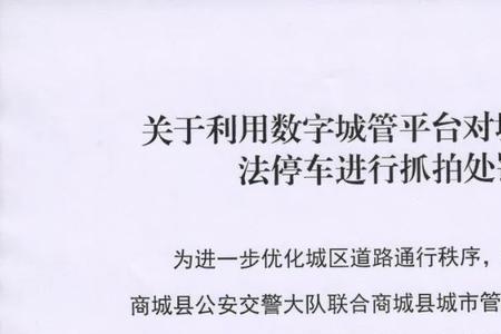 新会违停处罚标准